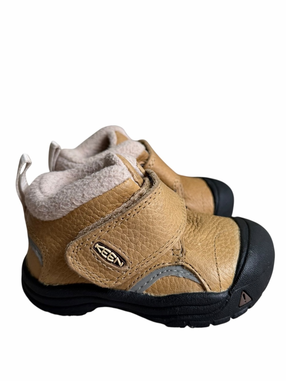 Keen Kids Kootenay lll Mid Waterproof Boots Toddler 4 Tan Fleece Lined NWB